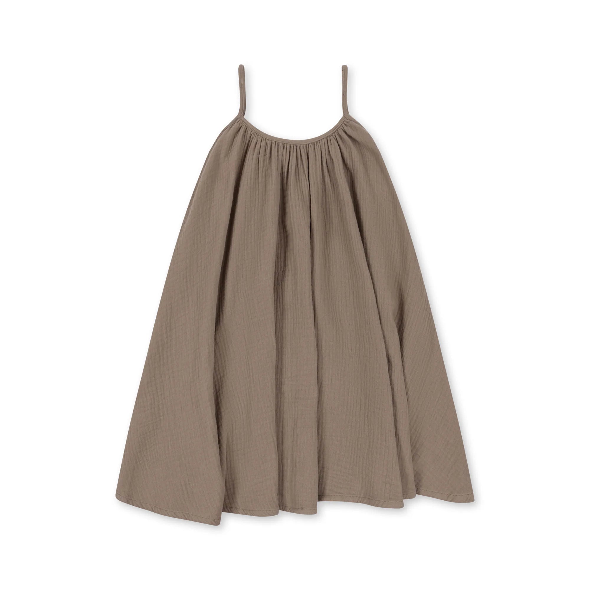 Robe à bretelles olive Konges — 3 ans