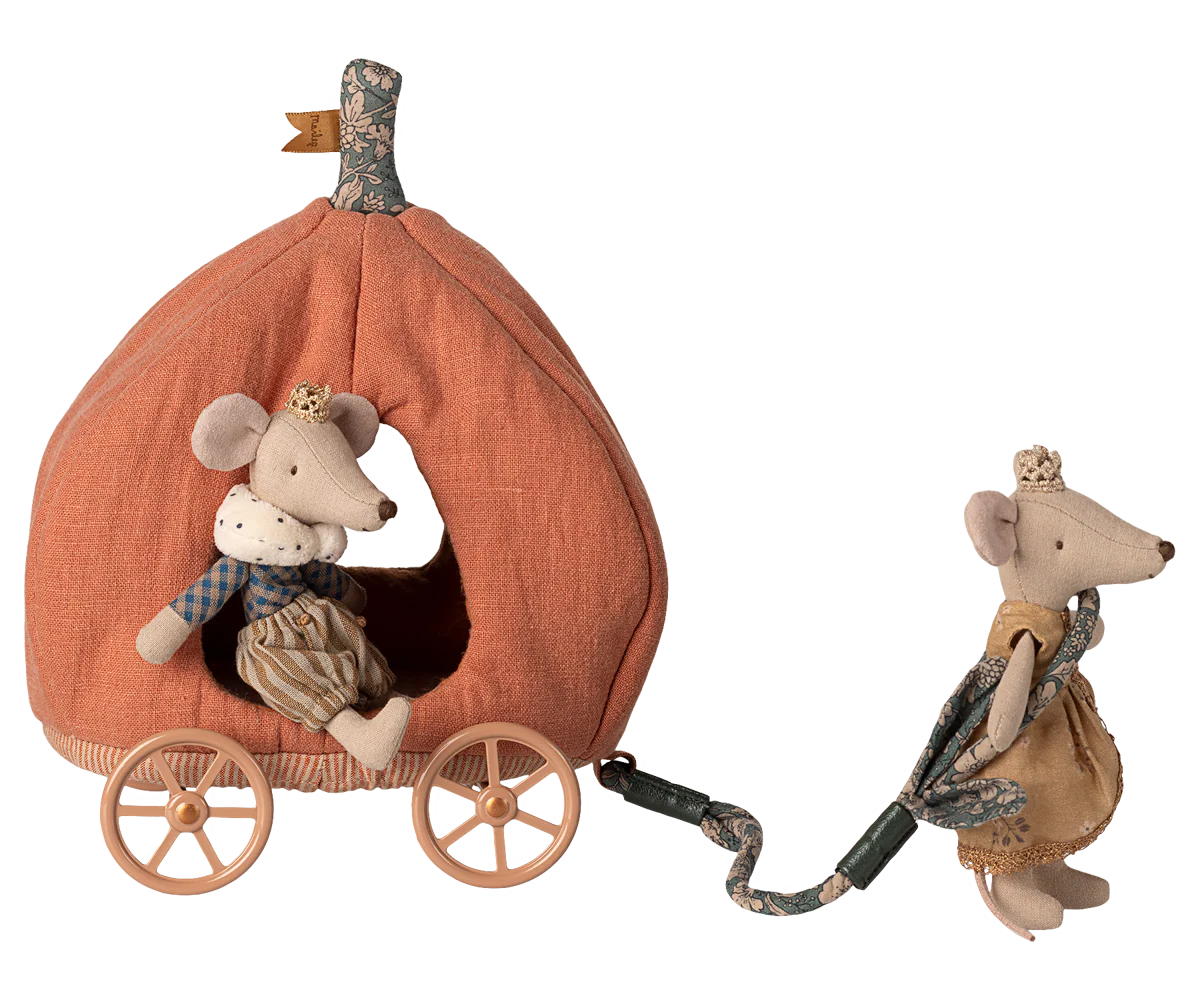 Maileg :  Carrosse citrouille, Souris