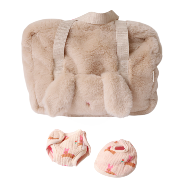 Sac à langer pour poupée en peluche Lapin 2