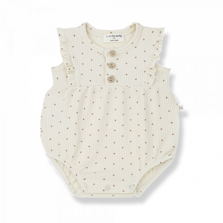 Barboteuse Cinnia Ivoire — 3 mois