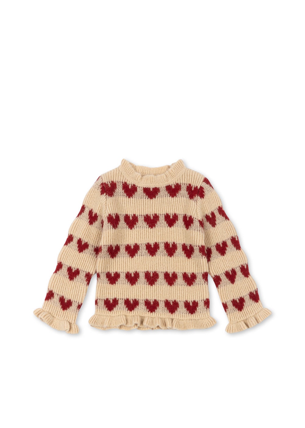 Pull beige coeurs rouge ♥️ 2
