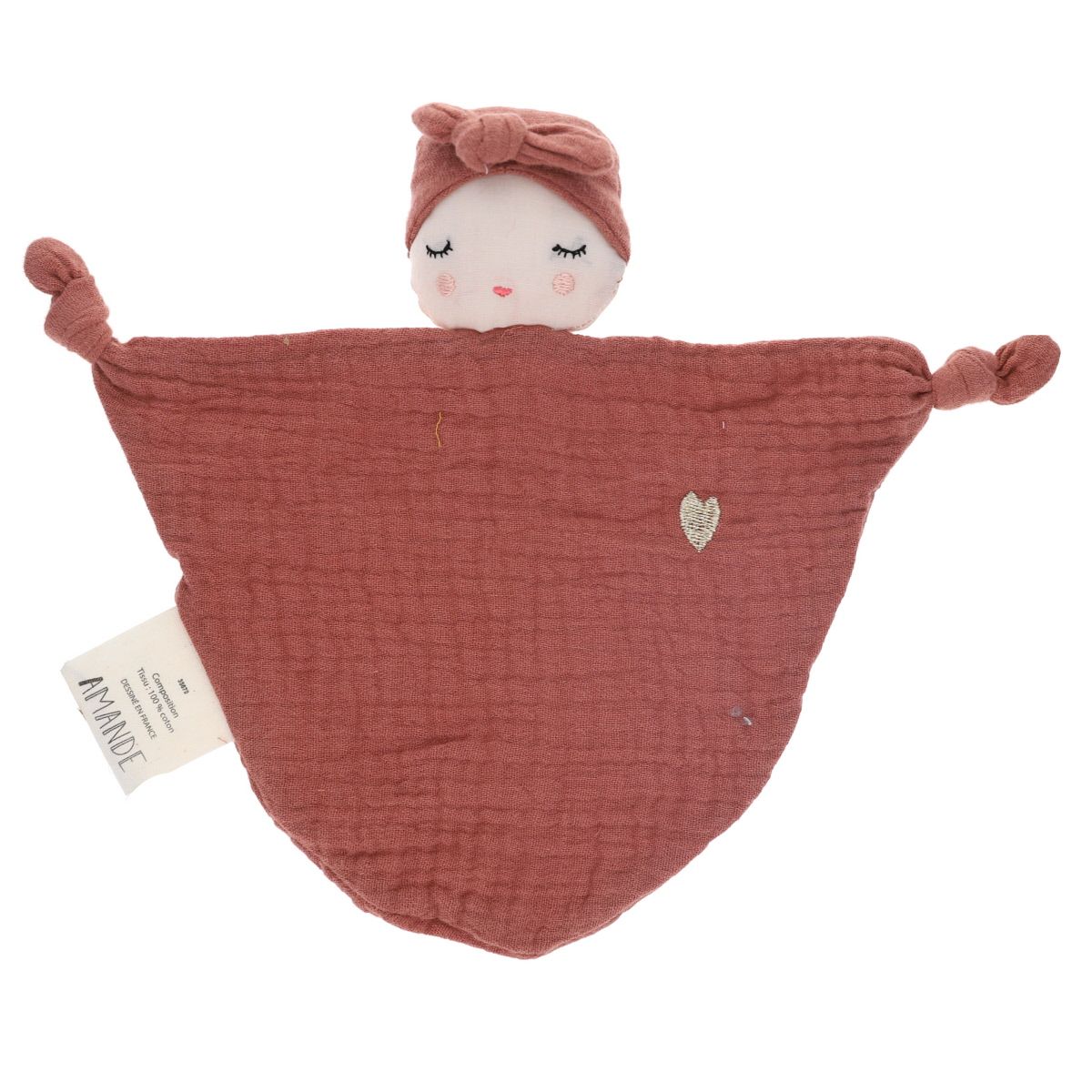 Doudou plat lutin terracotta 2