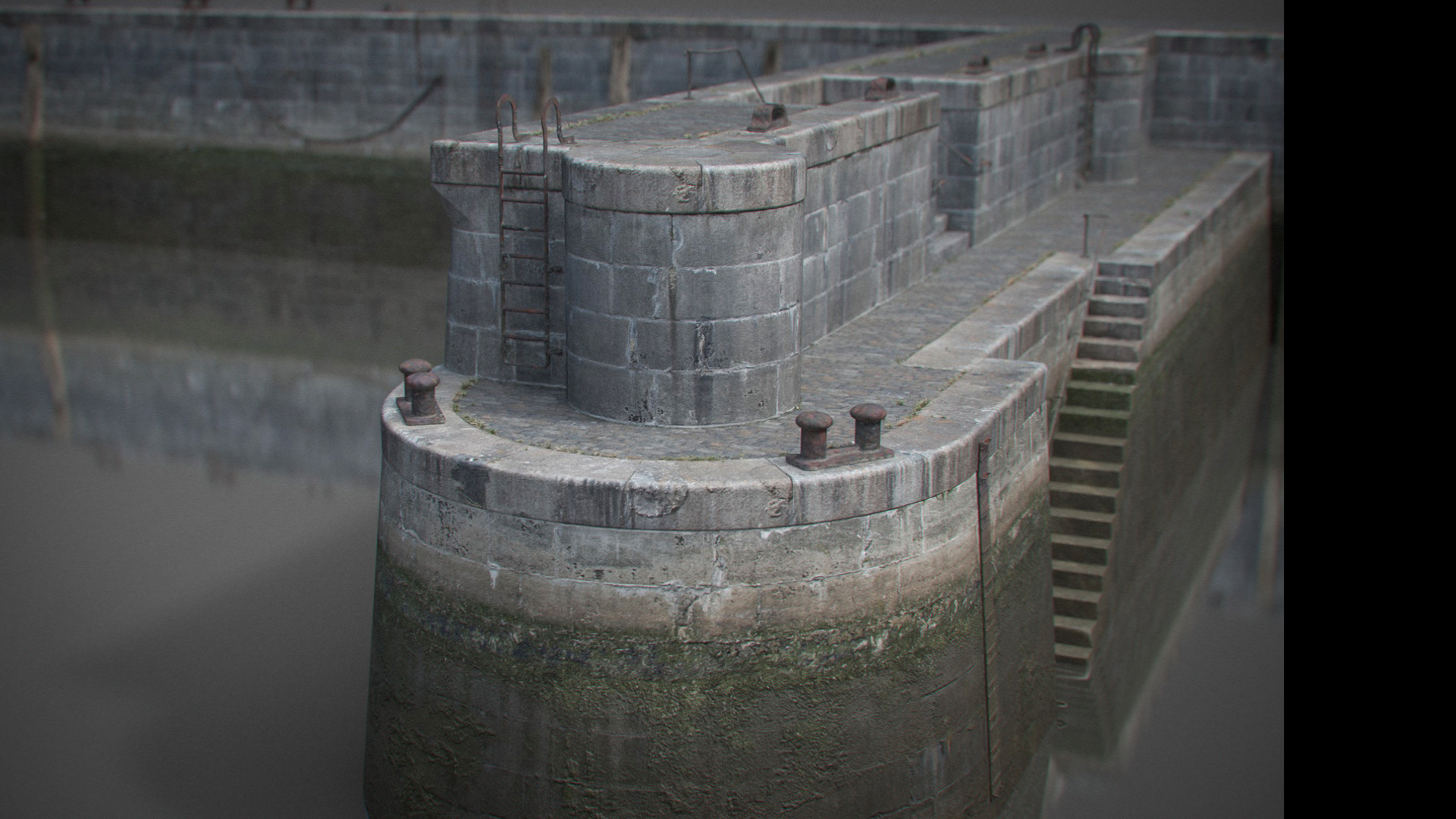 Modular Victorian Quay Set – High Poly