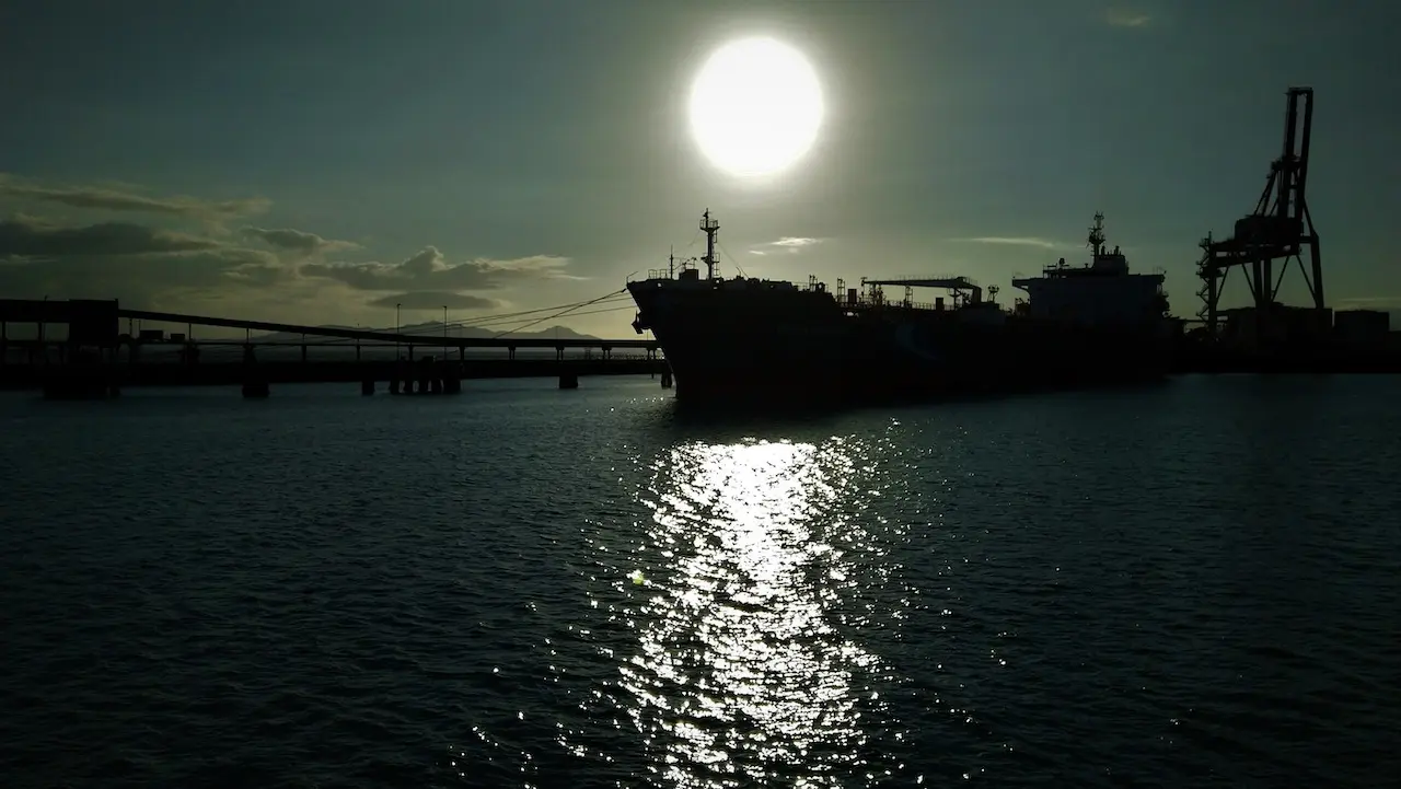 Ship docked at Townsville Ferry Terminal