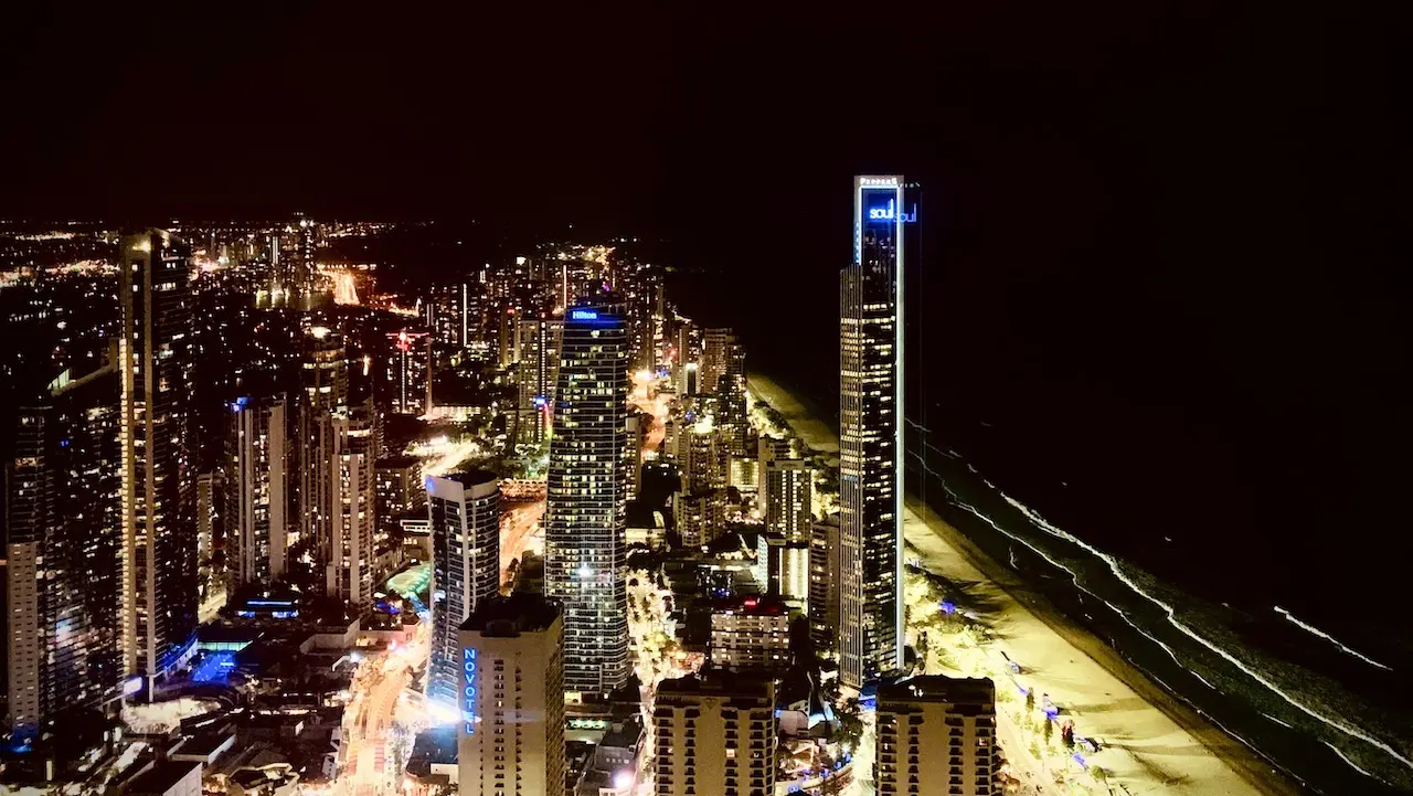 Gold Coast as seen from SkyPoint Observation Deck