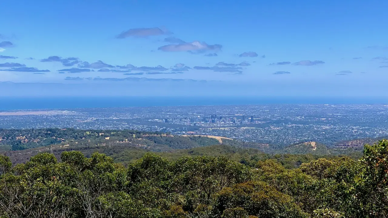 City Of Adelaide, As Seen From Mount Lofty Summit