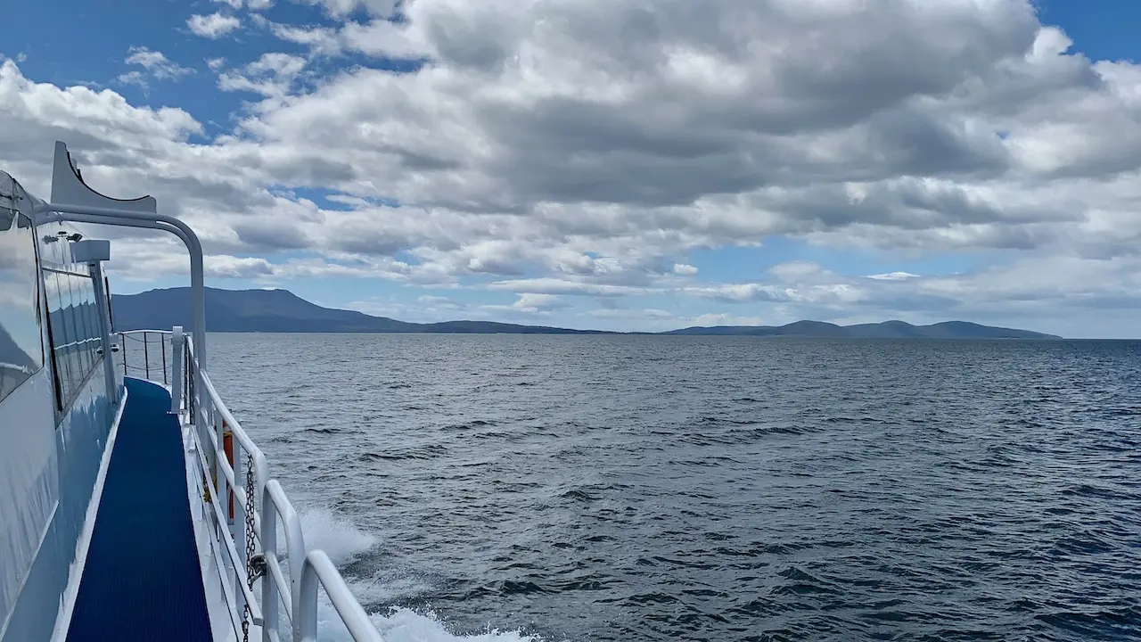 View from Maria Island Ferry