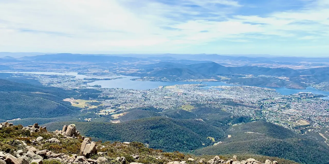 Aerial View of North Hobart