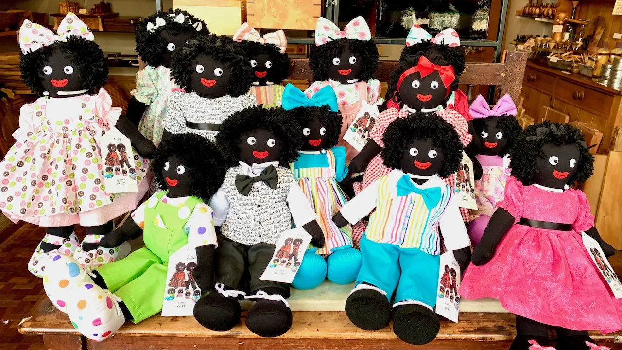 Golliwog Dolls in an Antique Store