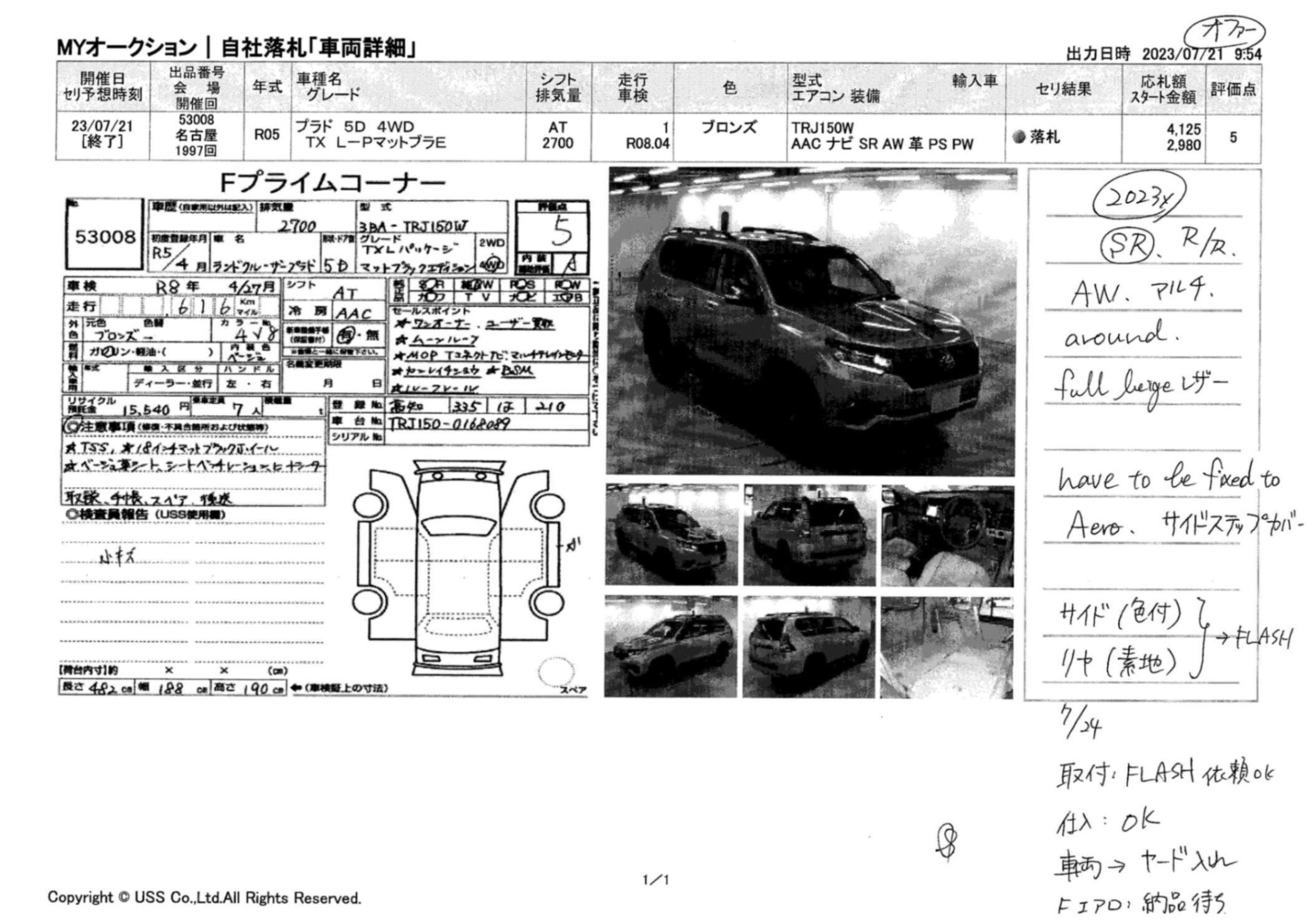 Toyota Land Cruiser Prado Tx-L 2023