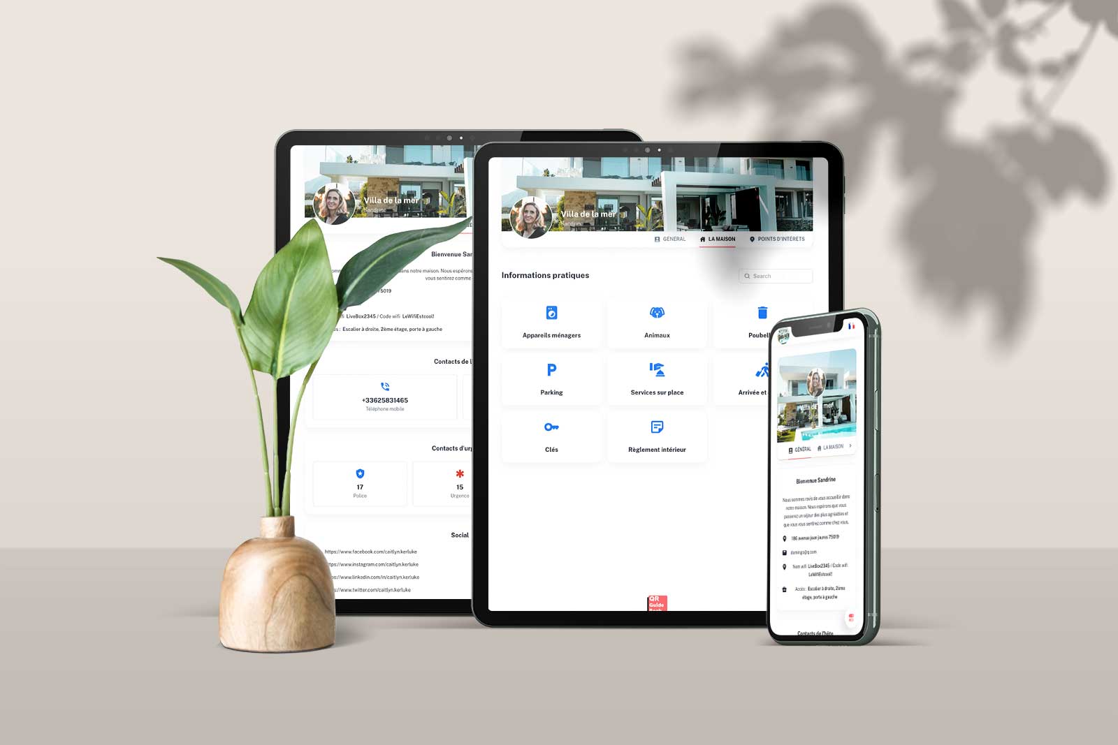 Exemple de vitrine DjassaPro sur plusieurs appareils