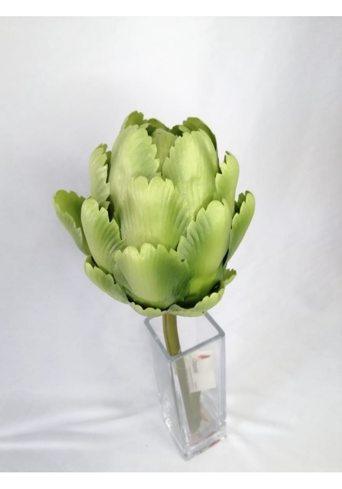 Vara de alcachofa 42 cm largo, verde y morada