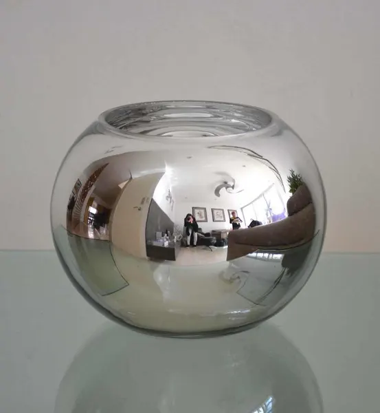 Pecera de cristal plata 20cm altura
