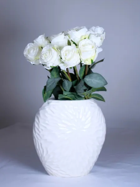 Rosas natural touch con 10 flores, dos tonalidades