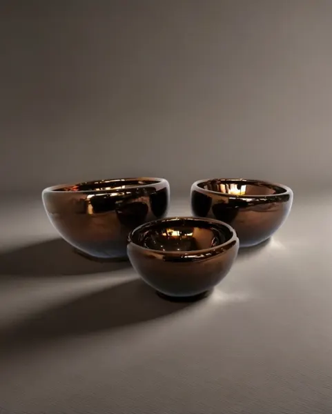 Bowl Chocolate de vidrio 15, 20, 25 y 30 cm diámetro
