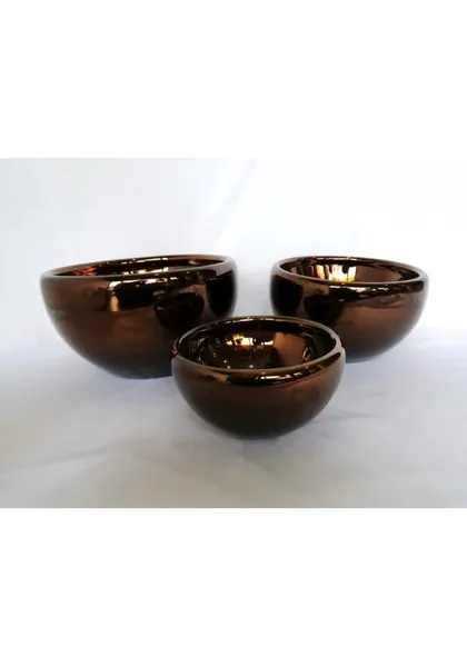 Bowl Chocolate de vidrio 15, 20, 25 y 30 cm diámetro