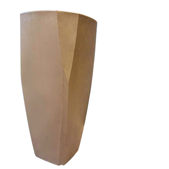 Maceta Tolio beige, dos tamaños