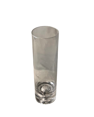 Cilindro de cristal de 30cm de altura, 8cm boca
