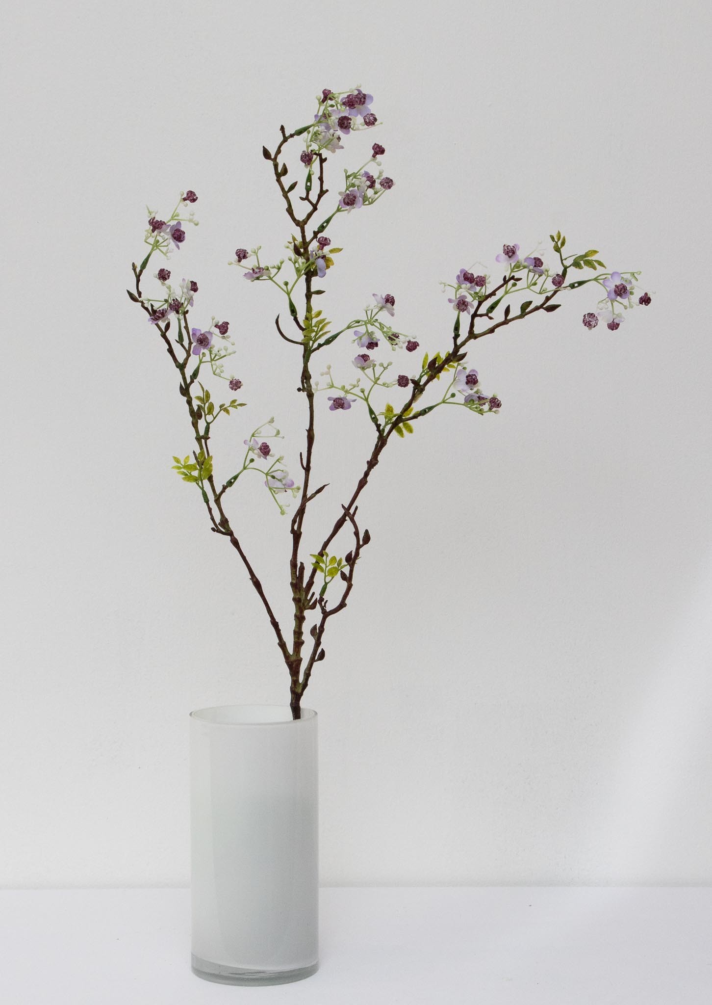 Vara exquisita de flor de durazno, 90cm largo con 3 varitas
