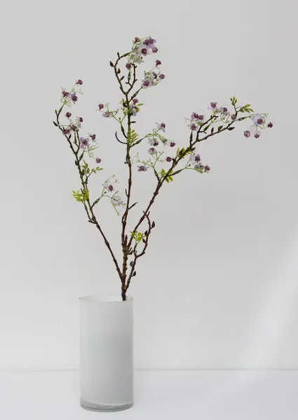 Vara exquisita de flor de durazno, 90cm largo con 3 varitas