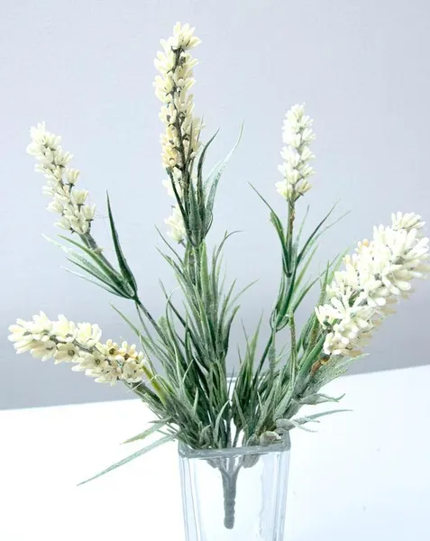Follaje Lavanda crema de 26cm altura