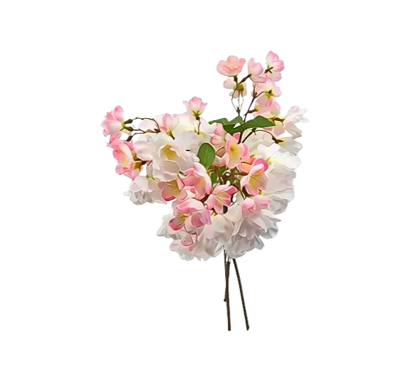 Ramito de flor de manzano silvestre, dos colores