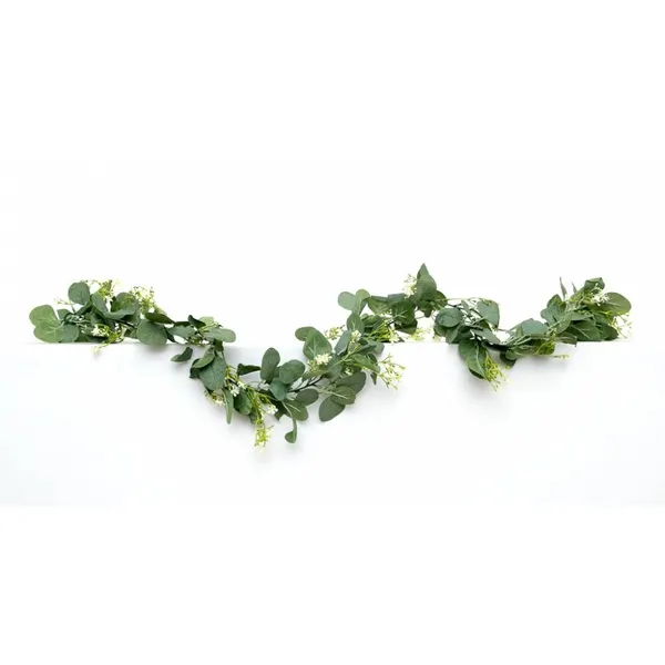 Guía de follaje con florescitas blancas 175 cm