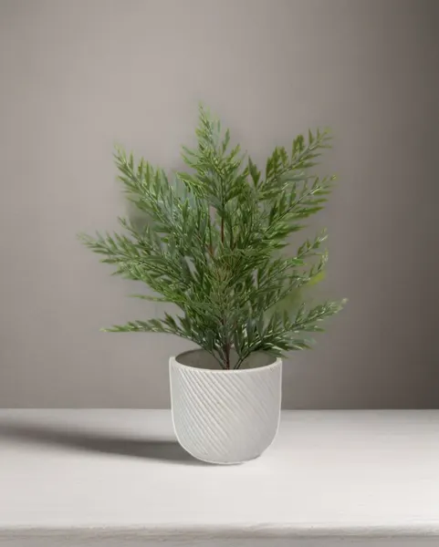 Follaje de roble silk verde olivo 57cm