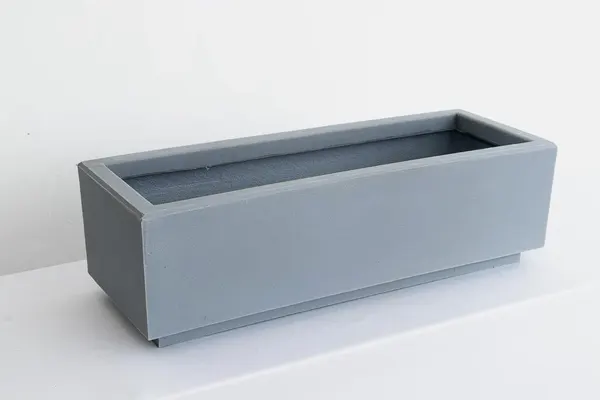 Jardinera acero de polietileno 17cm altura