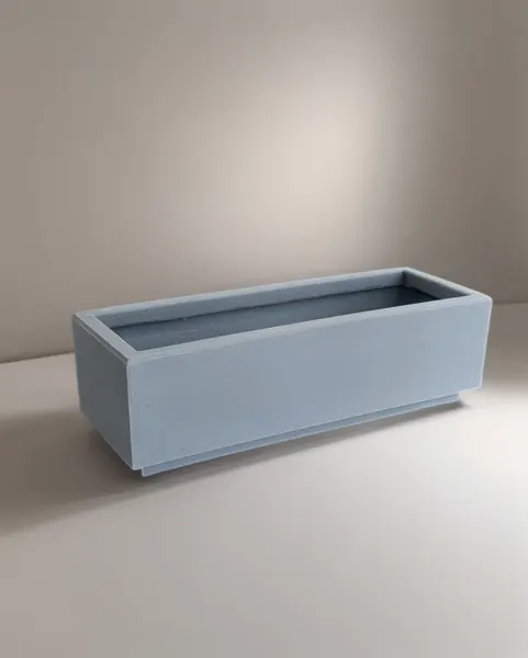 Jardinera acero de polietileno 17cm altura