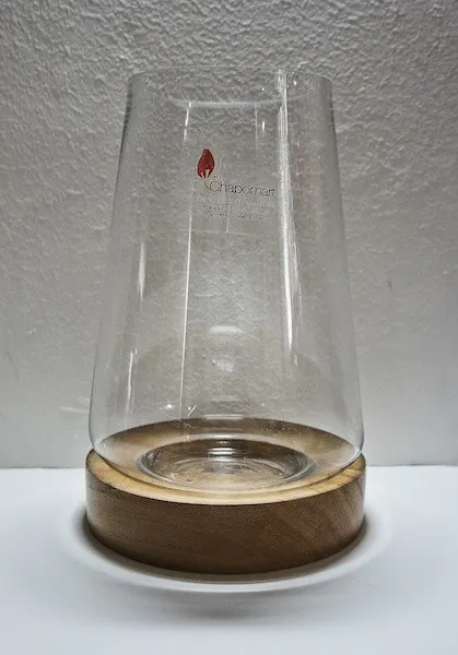 Terrario con base de madera, dos tamaños
