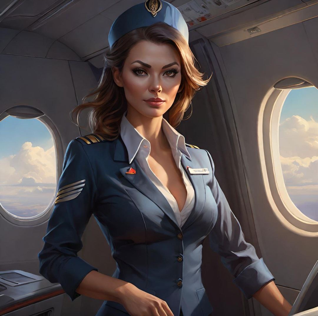 Flight attendant Julia