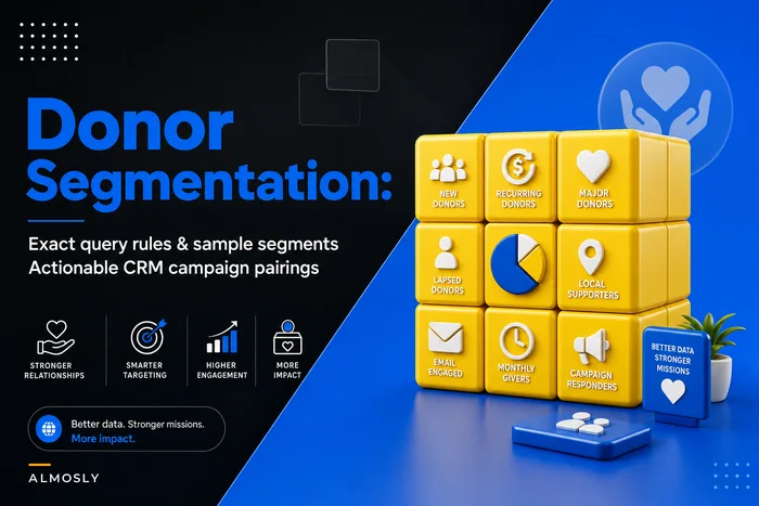 An operational donor segmentation taxonomy for mid-sized nonprofits (exact query rules)