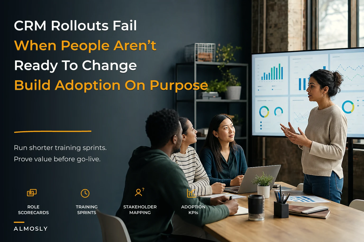 Don't let CRM rollouts fail: a change-management playbook with stakeholder mapping, training sprints and adoption KPIs