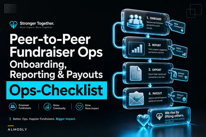 Peer‑to‑peer fundraiser operations: onboarding, reporting and payout reconciliation for small teams