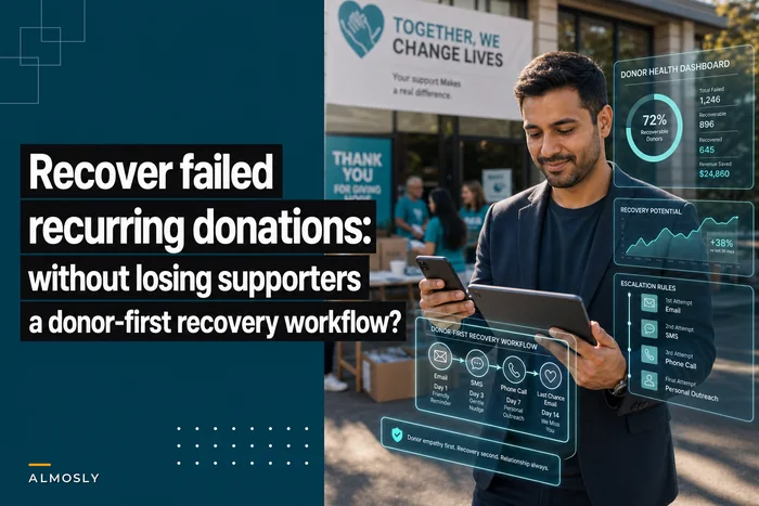 Recover failed recurring donations without losing supporters: a donor-first recovery workflow