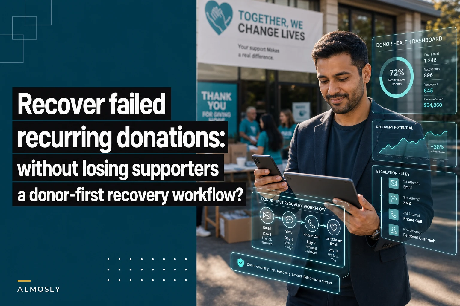 Recover failed recurring donations without losing supporters: a donor-first recovery workflow