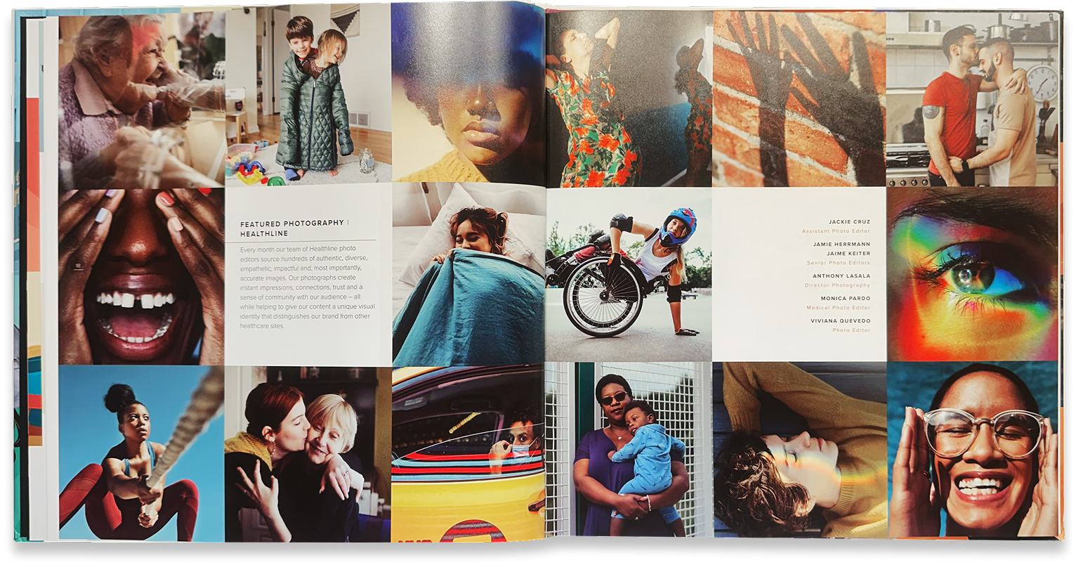 Inclusive lifestyle photography collage captures people across wellness, sport, family, and everyday moments.