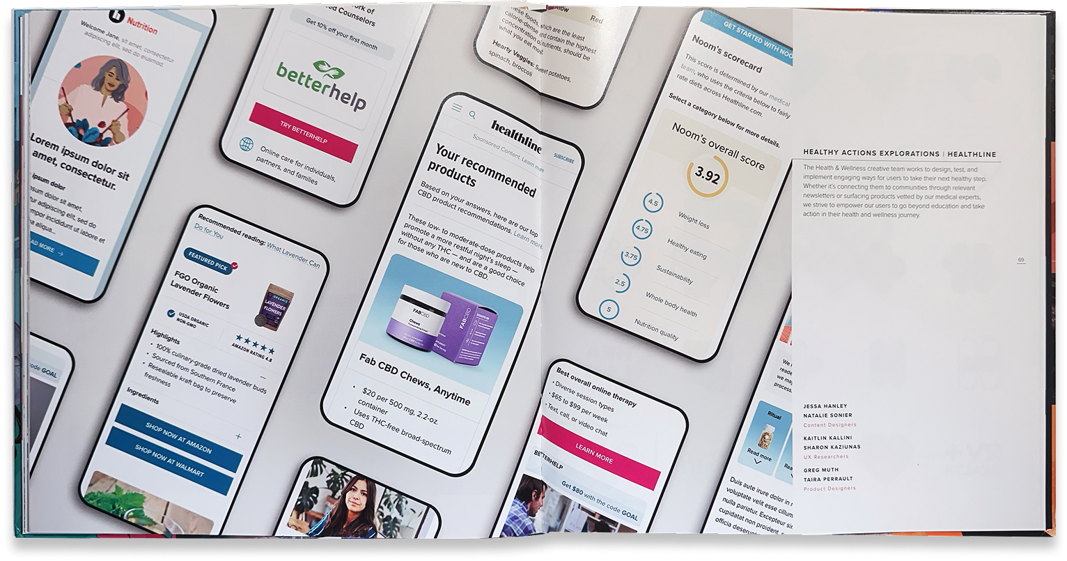 Women’s-health mobile experience shown through personalized cards, educational content, and tracking screens.
