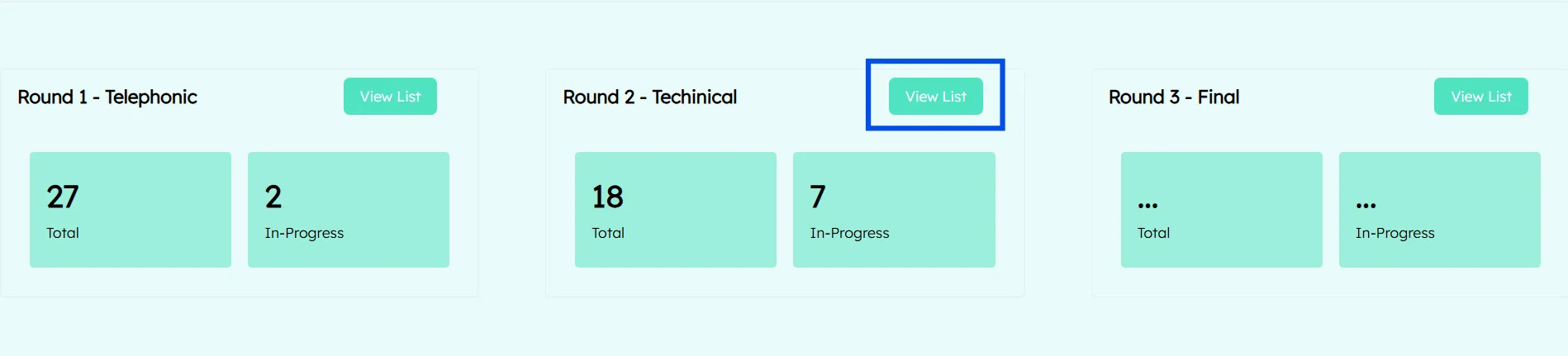 view list of candidates in round 2