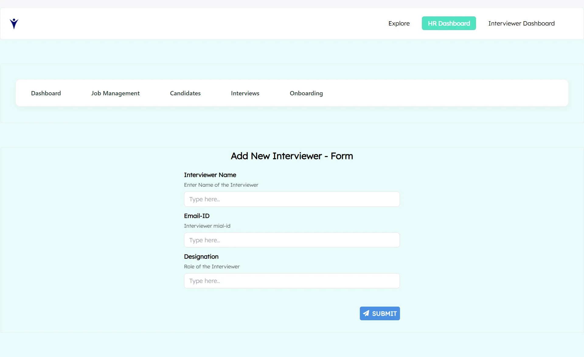 Add Interviewer Form