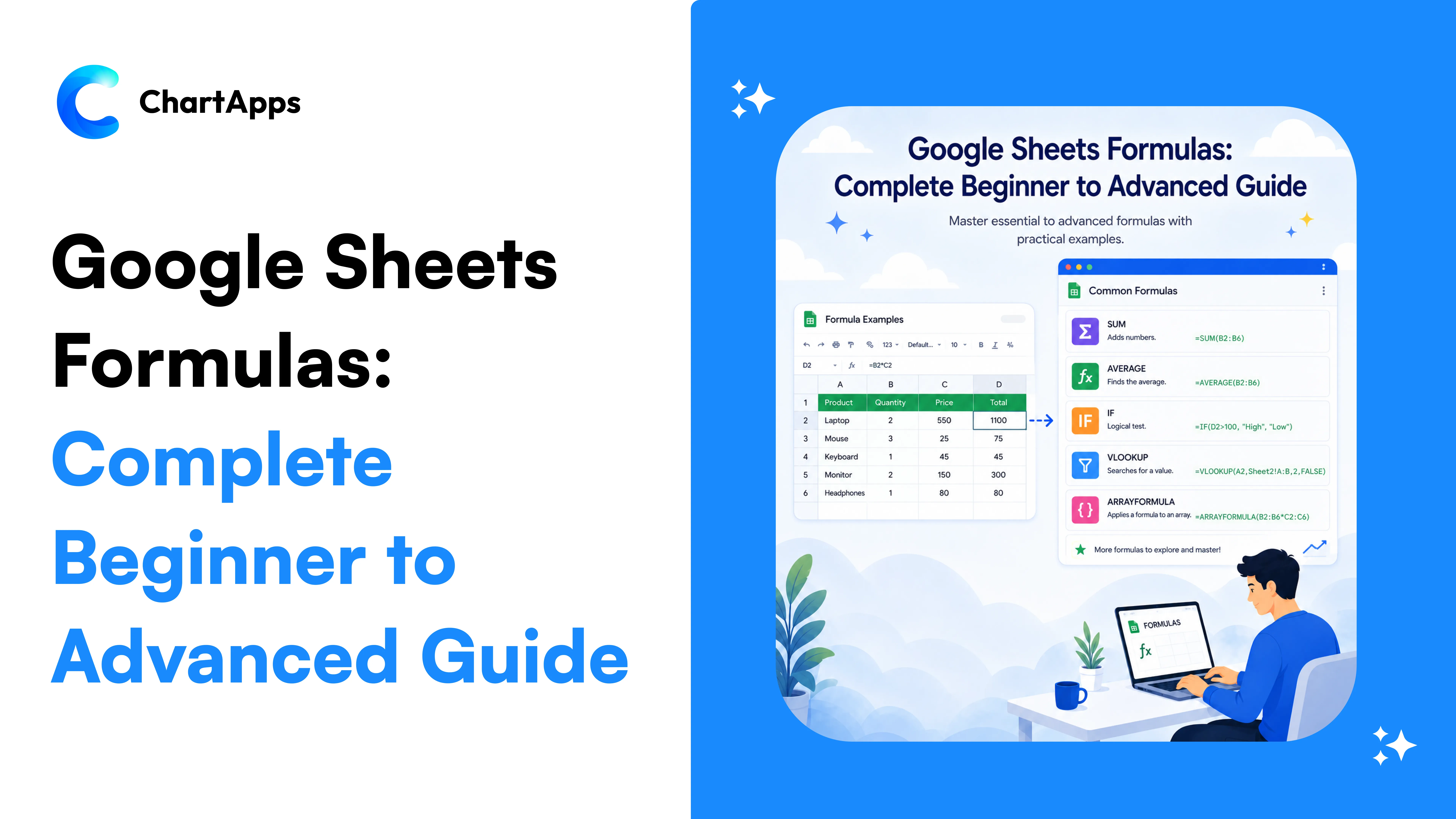 Google Sheets Formulas: The Complete Beginner to Advanced Guide 