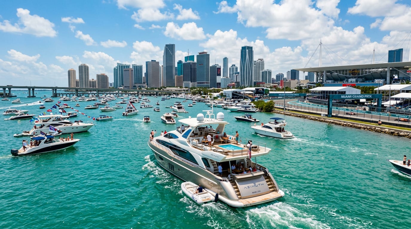 Formula 1 Miami Grand Prix from the water