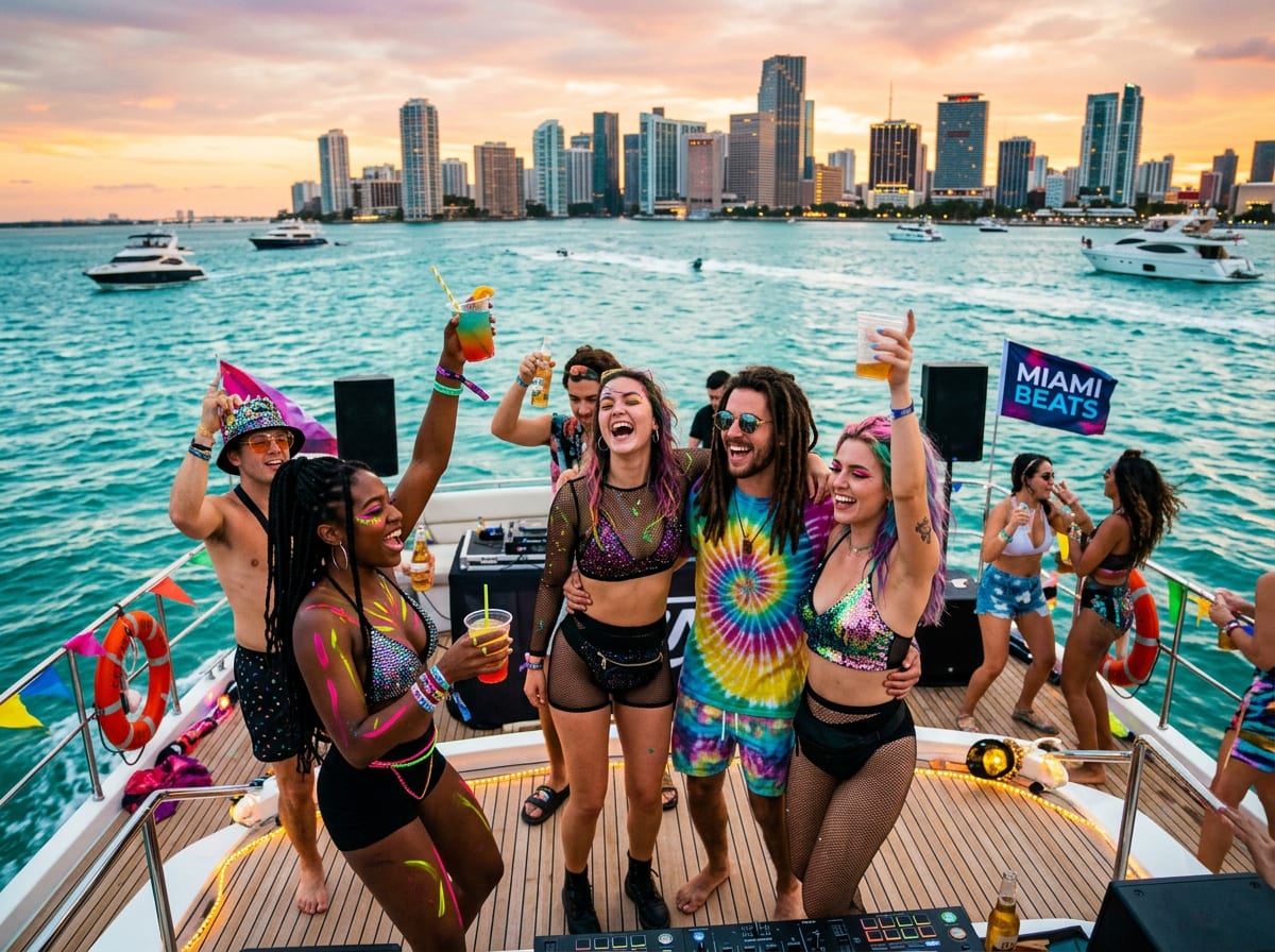 Onboard during Ultra Music Festival Miami