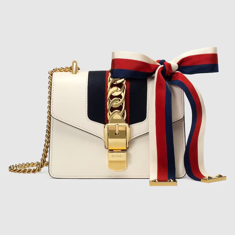 Gucci Sylvie Leather Mini Chain Bag