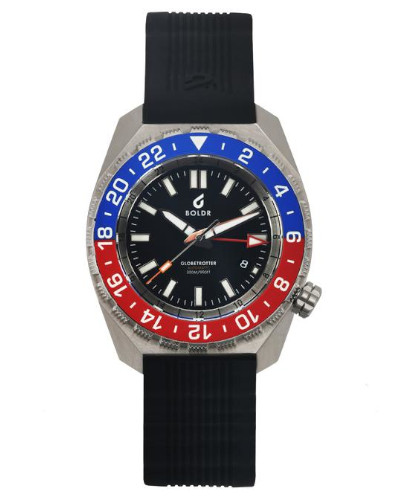 BOLDR Globetrotter GMT Blue Red