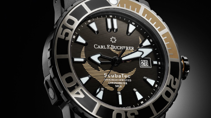 Carl F Bucherer Black Manta Luxury Mens Watch