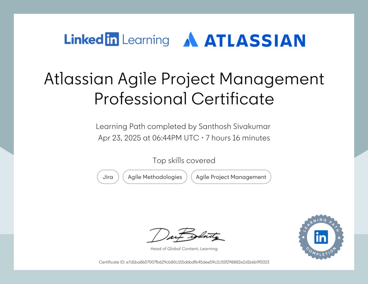 Agile Project Management Professional Certificate