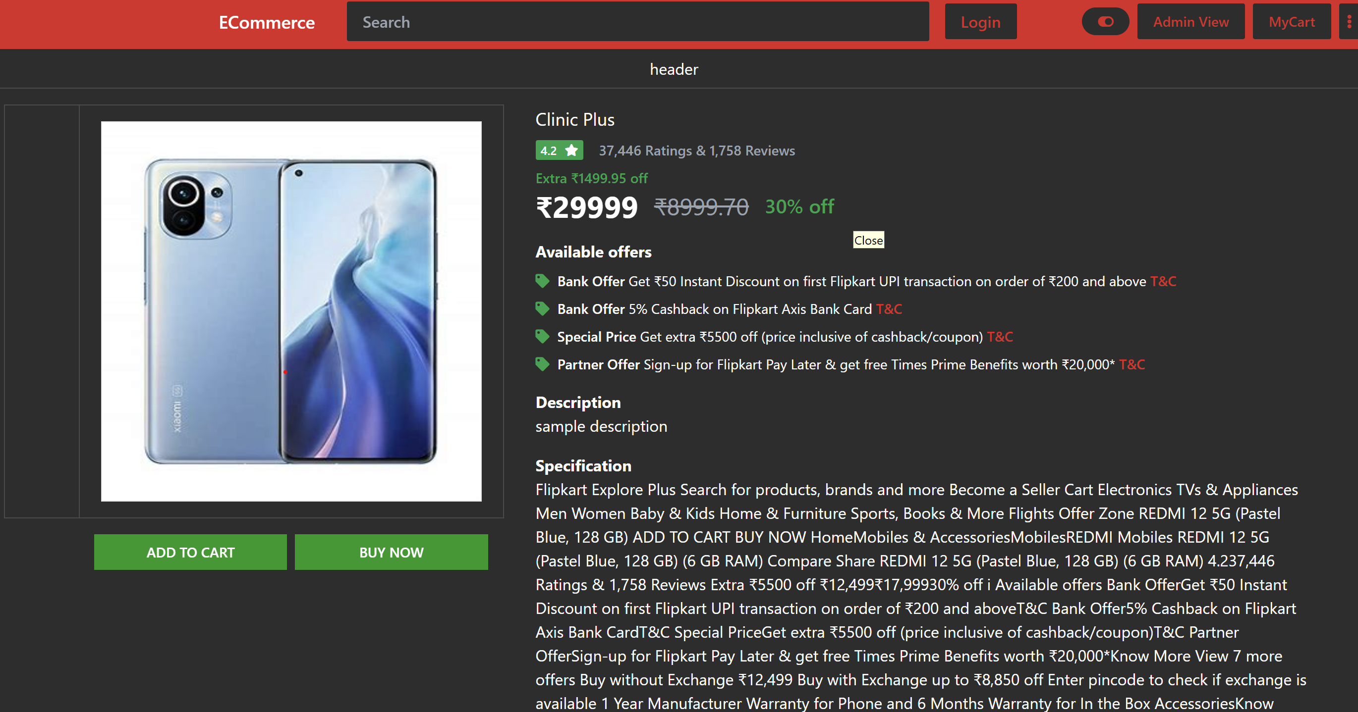 Flipkart Clone