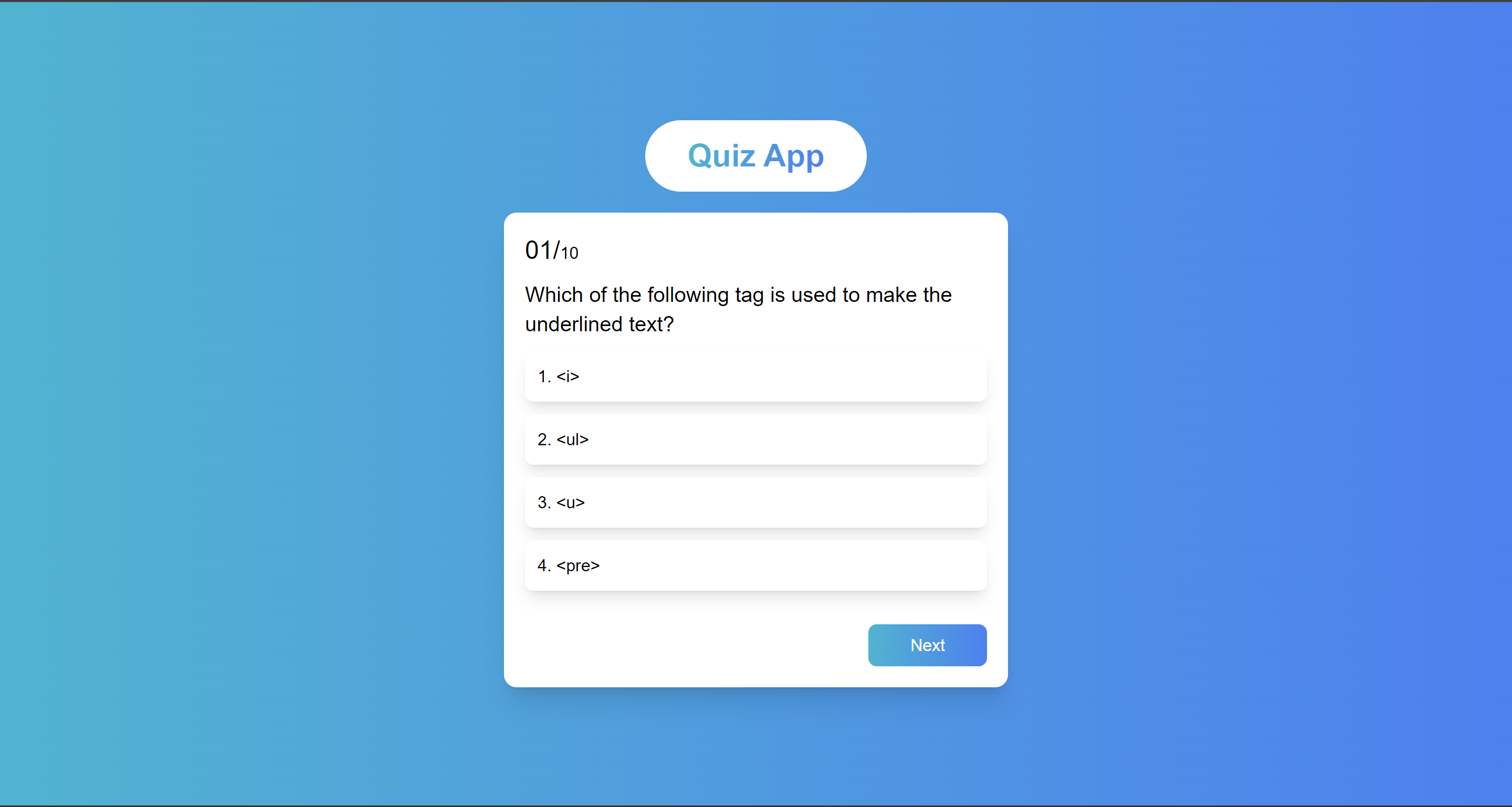 Quiz App